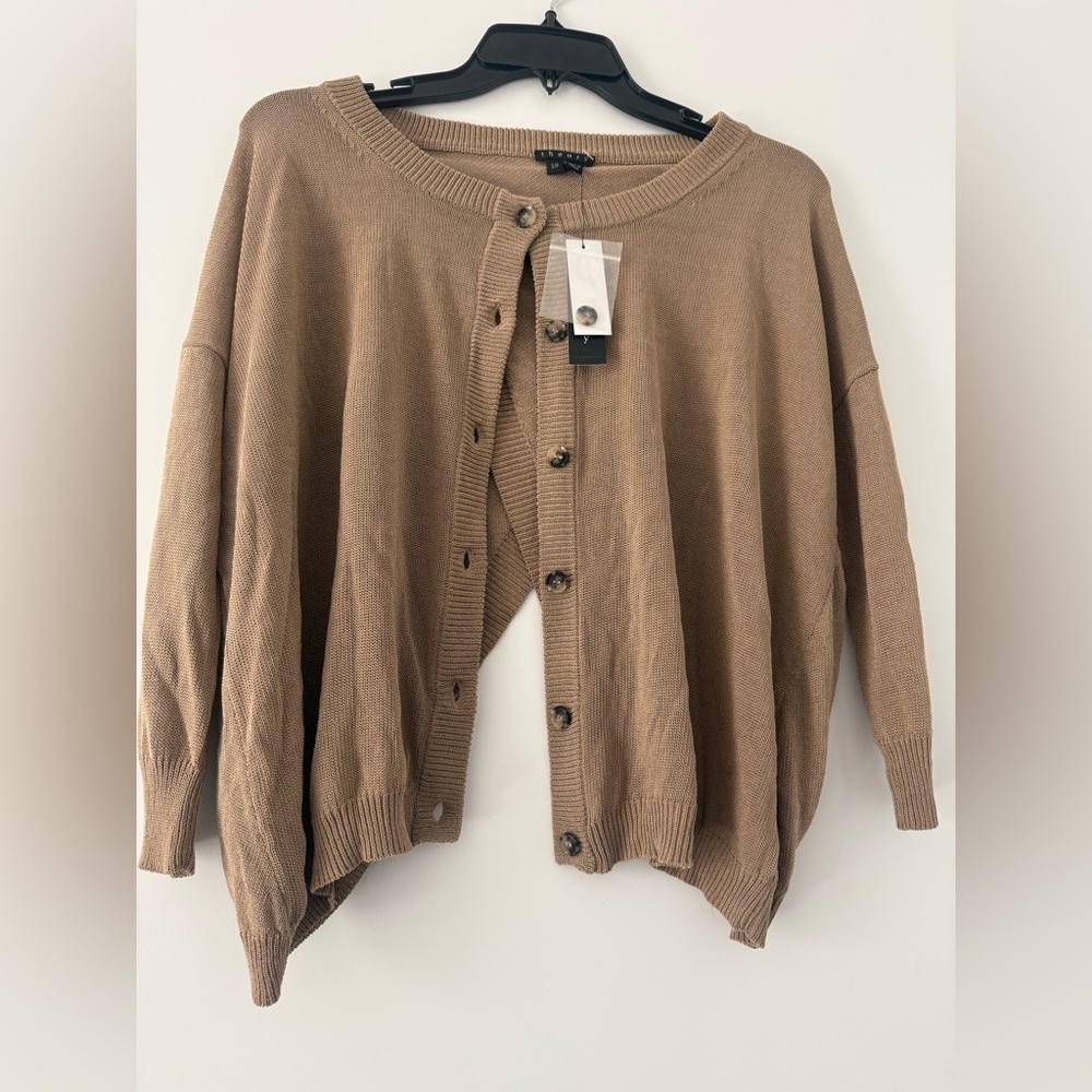theory lightweight cardigan size small